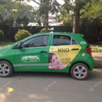 quảng cáo trên xe taxi ở Ninh Thuận