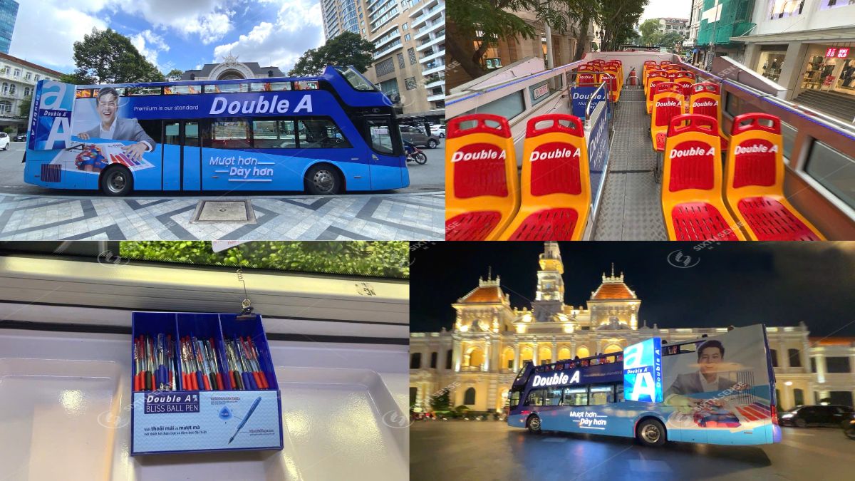 Bảng giá quảng cáo xe bus thay đổi theo từng hình thức, thời gian, tuyến xe và số lượng phương tiện triển khai. (Nguồn: Dự án SSM)